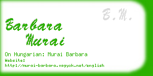 barbara murai business card